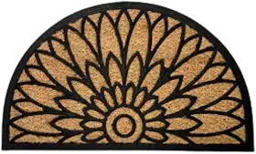 Kapazi Capacho Fibra De Coco 45cm X 75cm Comprimento 75 Cm Desenho Do Tecido Flor De Lotus Largura 45 Cm