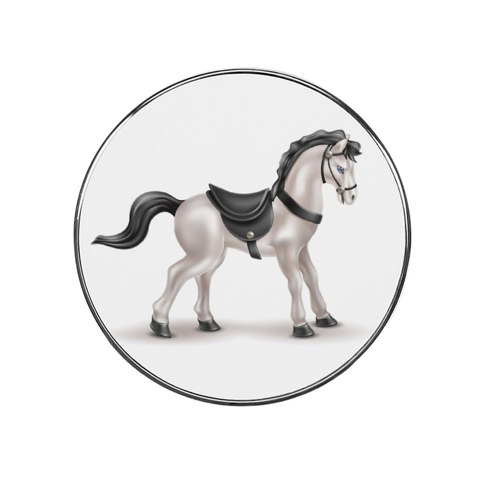 Horse Alloy Fridge Magnet For Office Cabinet Refrigerator Whiteboard Photo