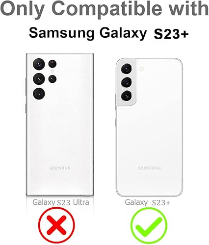 Miniatura 7 de MOWIME Funda diseñada para Samsung Galaxy S23 Plus 5G, cubierta protectora delgada y flexible con soporte de anillo de teléfono incorporado con