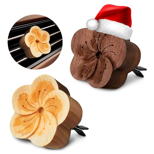 2 Pcs Car Diffusers for Essential Oils – Wooden Car