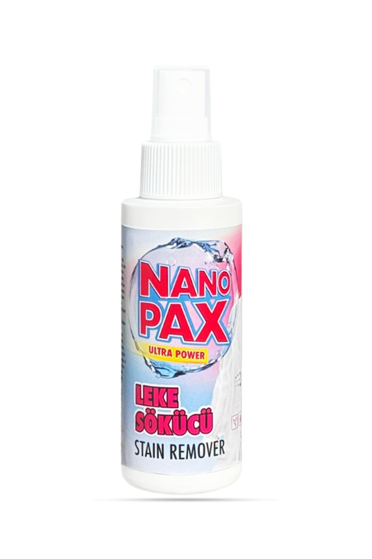 NanoPax 100 ml Ultra Konsantre Leke Çıkarıcı Sprey - Cep Boy, Çok Amaçlı Leke Sökücü - Yağ, Kahve, Meyve Suyu ve Mürekkep Lekelerine Karşı Etkili