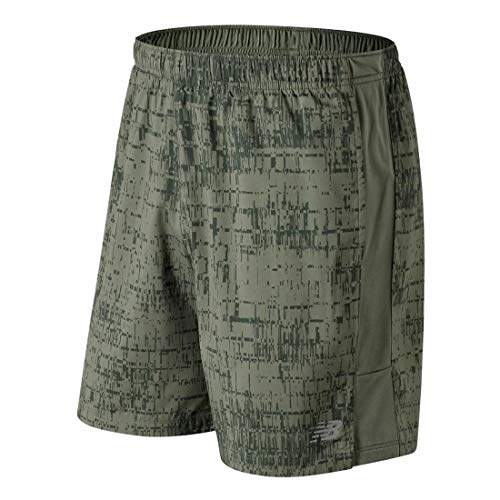 New Balance Men's Accelerate 7 Inch Short, Mineral Green, S