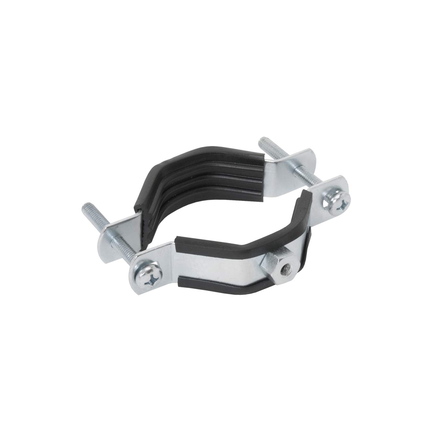 VOSS.farming 1x Befestigungsschelle Rohrbefestigung, Pfahlbefestigung für Isolatoren mit M6 Gewinde, Weidezaun, Befestigungsring, Weidezaunpfahl Ø 35-70 mm