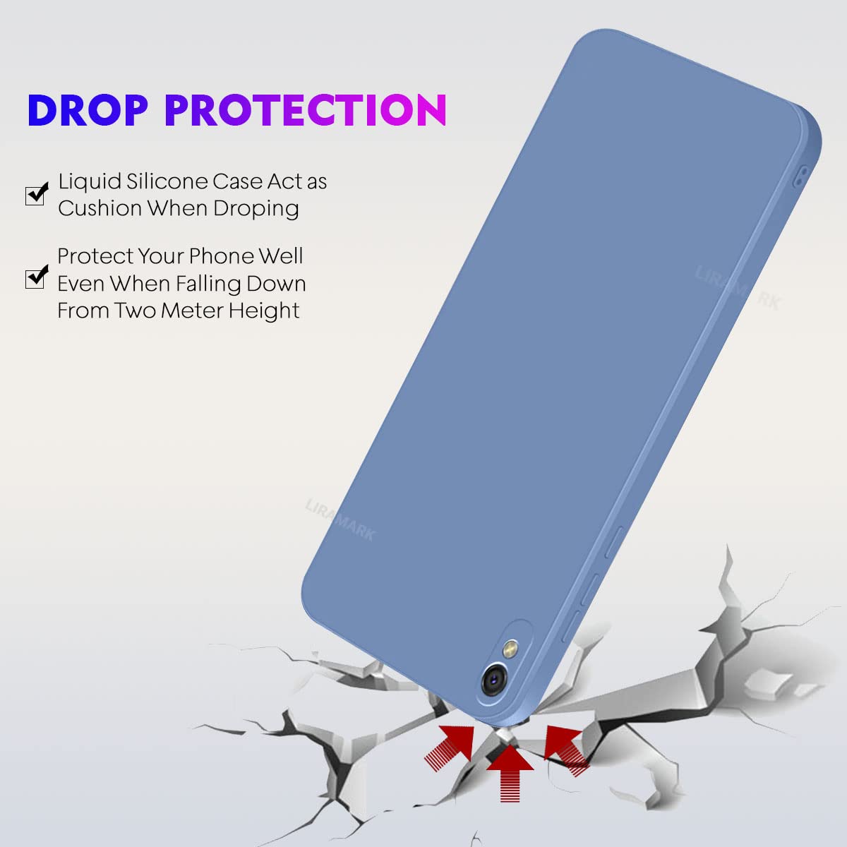Redmi 9A Silicone Case - Blue -4