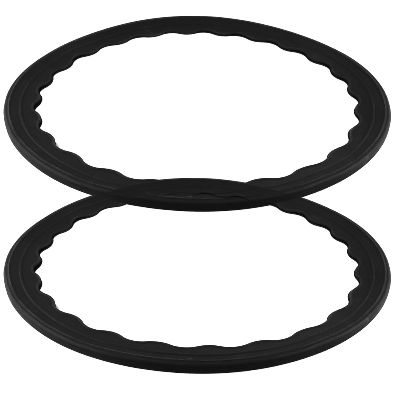 DOITOOL カウンターチェア 脚カバー 円盤脚用 保護リング 2個セット 直径40cm 適用サイズ約41~47cm バーチェア 丸ベース 床傷防止 滑り止め 騒音軽減 シリコン ブラック