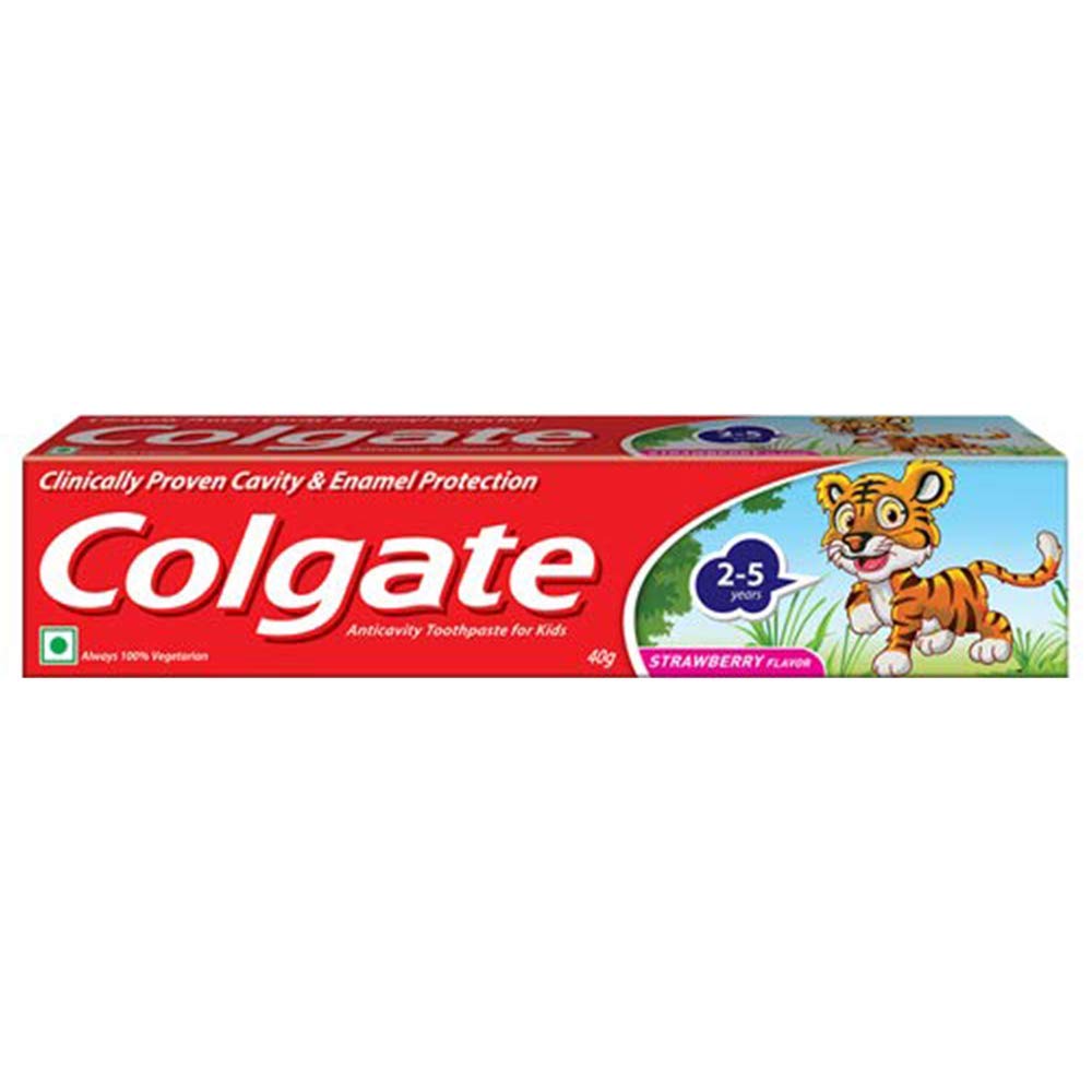 Colgate Kids Anticavity Toothpaste (2-5 years), Strawberry flavour – 40g with Free Stickers (B07S5VKWBJ) Amazon Price History, Amazon Price Tracker