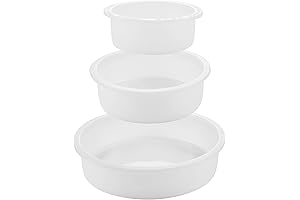 3 Deep Circle Silicone Molds for Resin, Round Epoxy Resin Casting Trays Molds