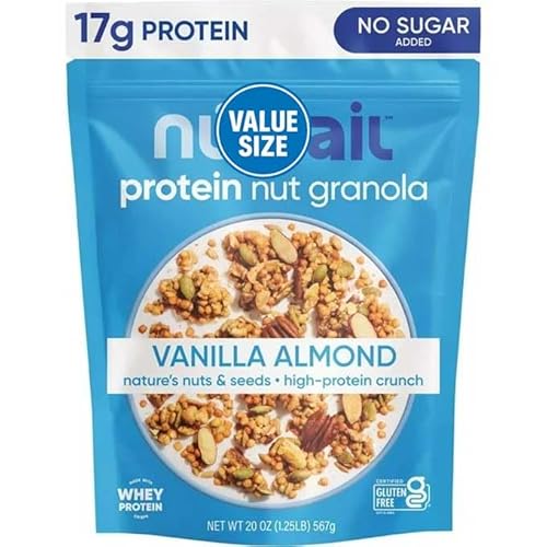 Image of NuTraiil Vanilla Almond Protein Granola, 20 oz.