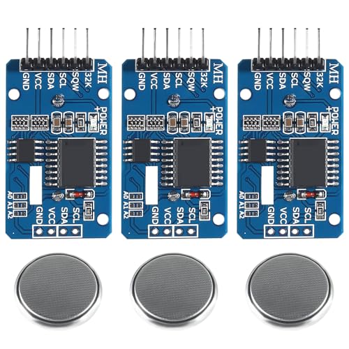 Ya en mundofriki.es: APKLVSR 3PCS Módulo de Reloj en Tiempo Real RTC Sensor de Alta precisión,AT24C32 I2C Reloj en Tiempo Real Modulo RTCCompatible con Arduino y Ra-Pi,con bateria