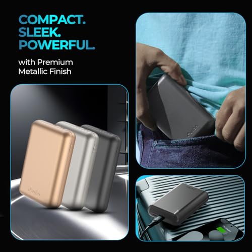 Image of URBN 20000mAh Nano Plus 35W Turbo Fast Charging Power Bank | Compact Pocket-Size | Dual Type-C PD Output | Two-Way Fast Charge | Metallic Finish | 12-Layer Circuit Protection | 1 Year Warranty