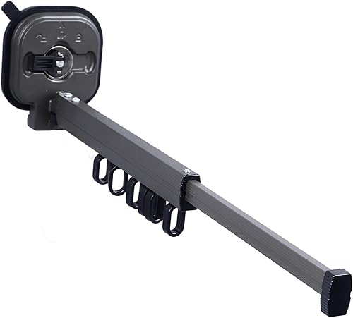 Estante de secado de ropa retráctil, plegable, ahorro de espacio, ventosa, colgador de ropa montado en la pared, estantes plegables para secadora de