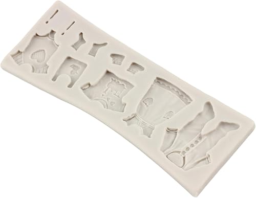 Miniatura 4 de MINFEIDMS Ropa de bebé Moldes de silicona para decoración de tartas, decoración de cupcakes, pasta de goma de chocolate, pasta de polímero de