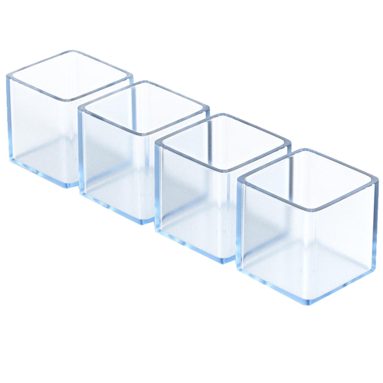 Fundas cuadradas for patas de mesa y silla, funda protectora de silicona anticolisión, antideslizante y resistente al desgaste, almohadillas silenciosas for patas de silla(70 * 70mm)