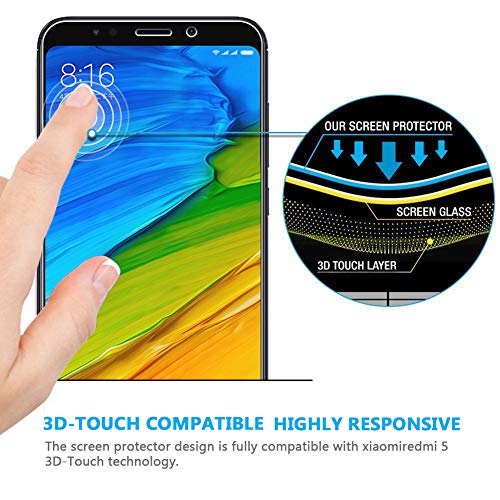 Abbray Xiaomi Redmi 5 Vetro Temperato, [3 Pack]