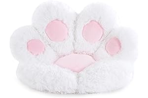 HOMBYS: Cat Paw Gaming Seat Cushion-Plush Cozy Comfort for Your Gaming Adventures