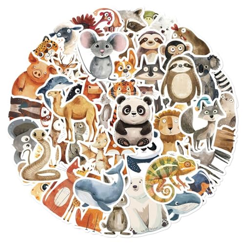 Sgscfg 100 Tier Aquarell Cartoon Aufkleber