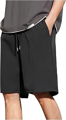 Mens Soft Sports Training Shorts Elastic Waist Lightweight Running Short Pants Breathable Workout Pant