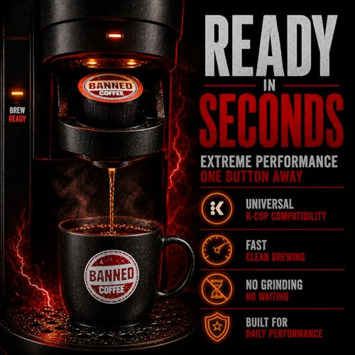 BANNED COFFEE High Caffeine Pods