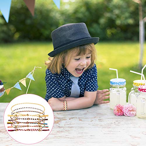 Chudian 9pcs Pulseras Tejidas Coloridas