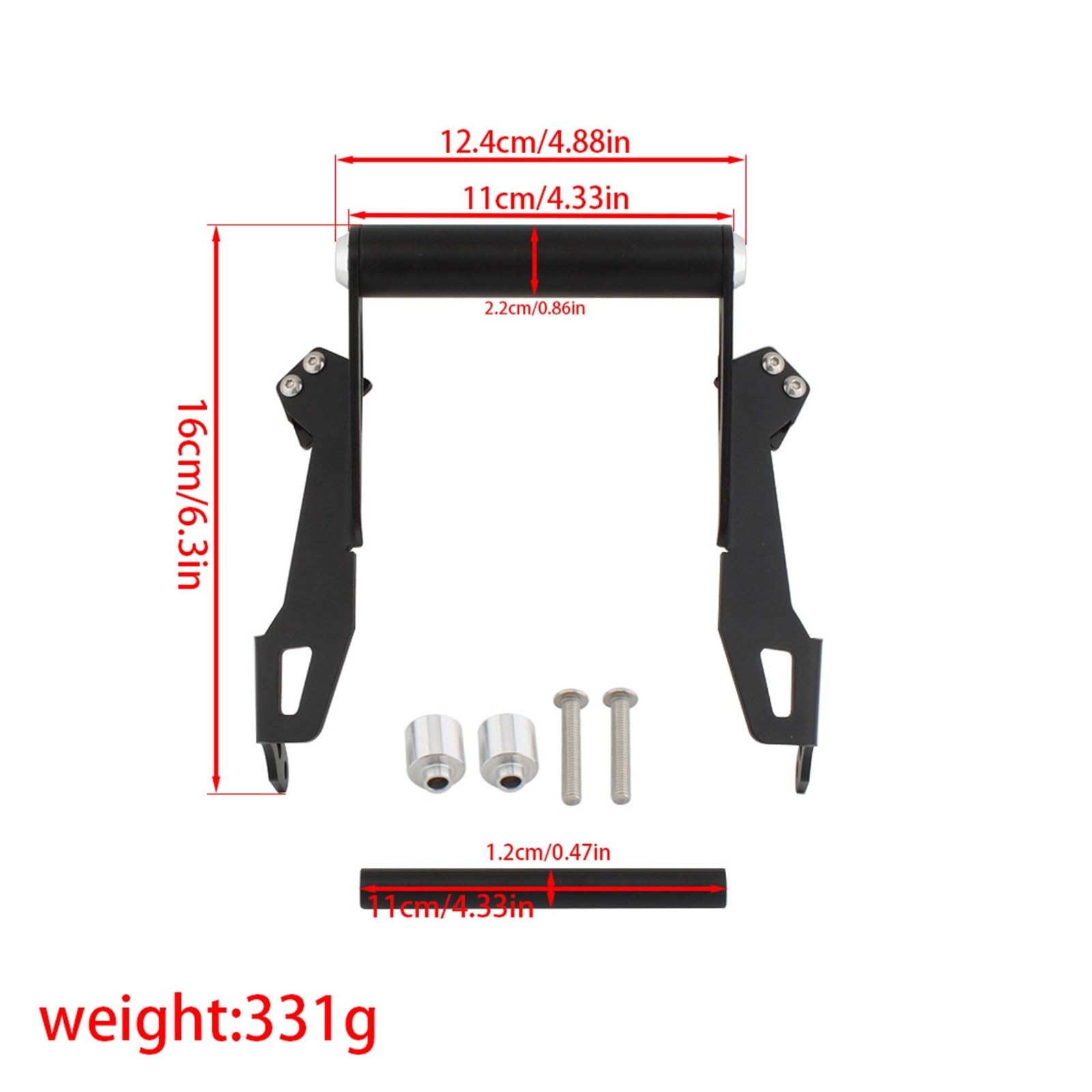 Per ADV350 2025 2026 Parti Modificate Staffa Di Navigazione Per Parabrezza Accessori Per Telefoni Cellulari(12mm and 22mm)