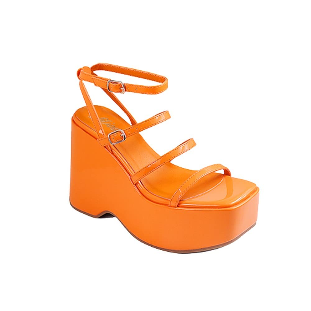 Lilianawomens Strappy Open Toe Platform Wedge Sandals Desertcart