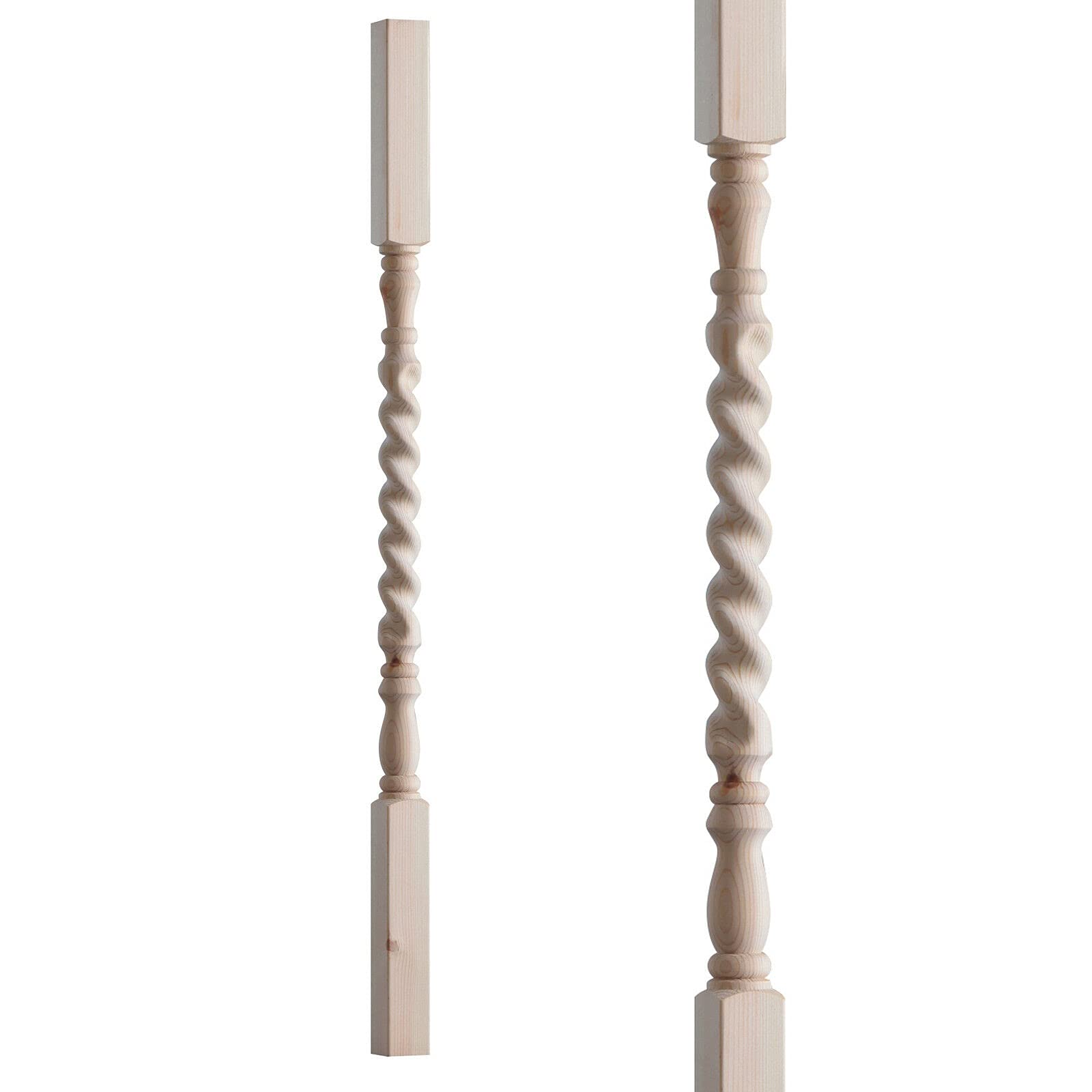 41mm Rope Twist Pine Stair Spindle (24)