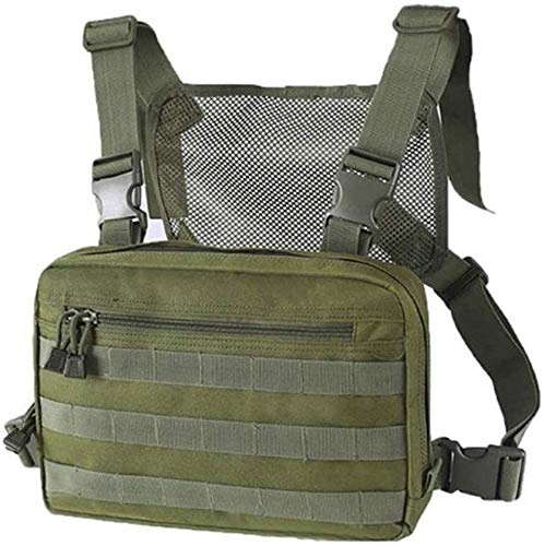 Gocheer Chaleco táctico Militar al Aire Libre de Caza de Moda Bolsa Multifuncional Ajustable Pecho táctico Estante Hombro Hombro táctico Chaleco táctico Bolsa