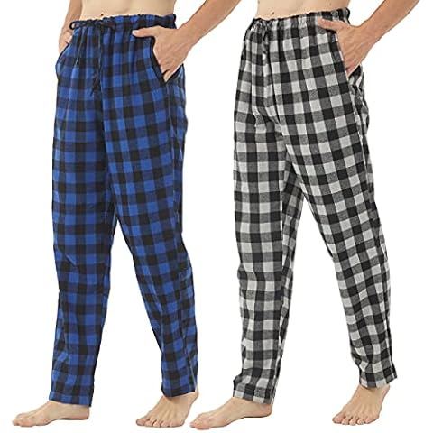 YUSHOW Herren-Schlafanzughose, 2er-Pack, ultraweich Cover