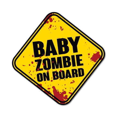 Le sticker Baby Zombie on Board