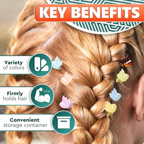 40 Pack Tiny Hair Clips for Women - 50% Off at $3.49