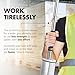 Heavy Duty Stretch Film Dispenser Pole Holder - Extra Long High Reaching Industrial Handle for Stretch Wrapping - Fits Rolls 2