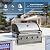 Flintex 30 Inch Built-in BBQ Gas Grill (NG/LPG Convertible), 4-Burner Outdoor Kitchen Gas/Propane Grill with Griddle Combo, Stainless Steel Built-in Outdoor BBQ Grill for Outdoor Kitchen
