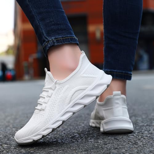 Image of DLWKIPV Womens Slip on Walking Tennis Shoes for Women Work Running Athletic Gym Sports Sneakers Lightweight Casual Shoe
