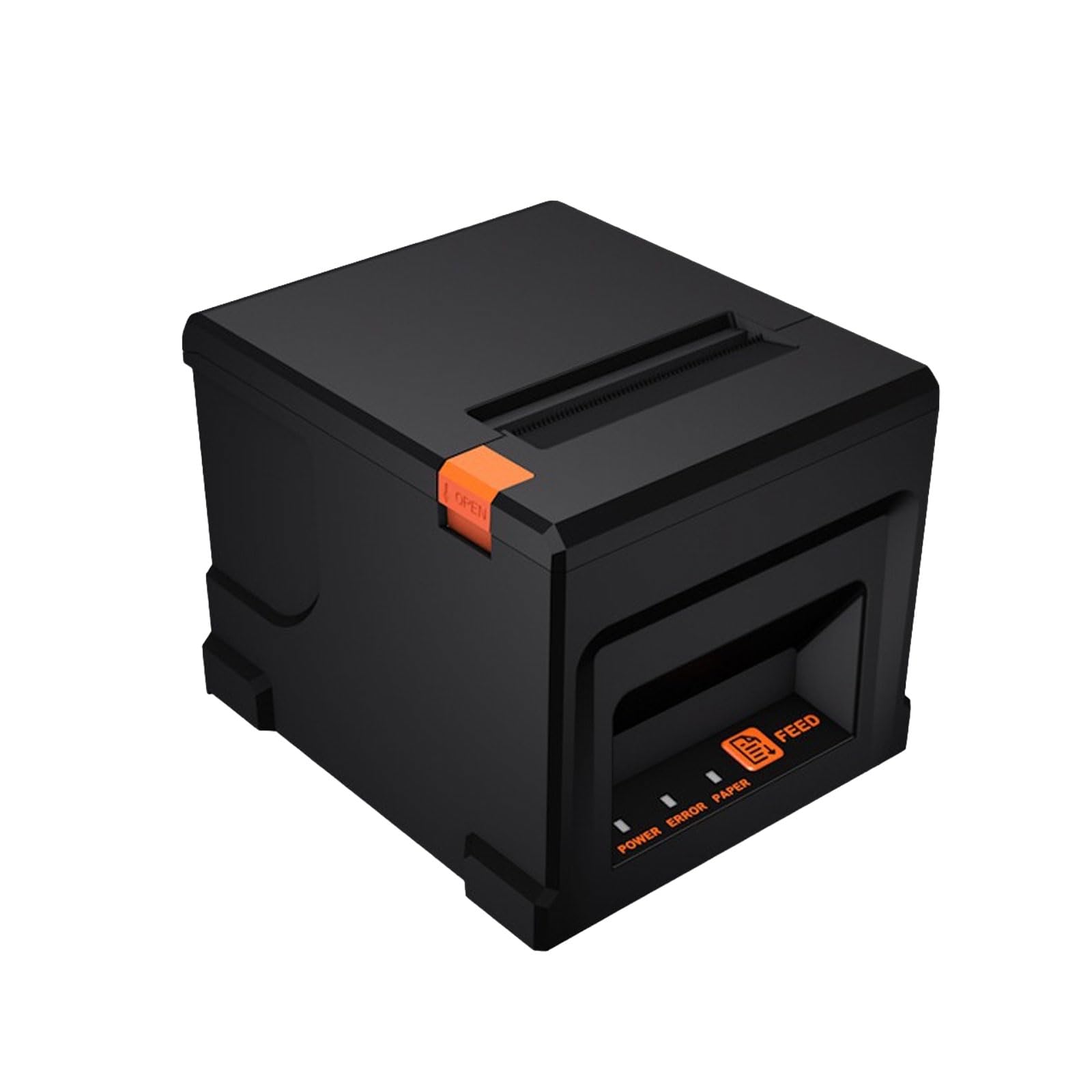 Imprimante thermique 300 mm/s 80 mm POS avec 6 rouleaux de papier, USB & BT, tiroir de caisse automatique Windows/Mac/Linux