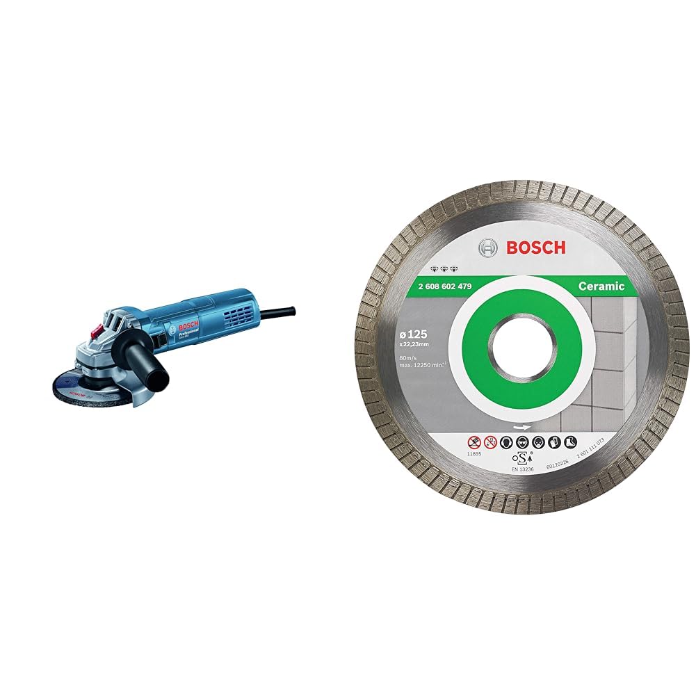 Amoladora Bosch GWS 880 de 125 mm elimina el astillado en cerámica