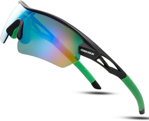 COMAXSUN - Gafas de sol polarizadas con 5 lentes intercambiables para hombres y mujeres