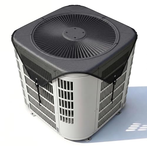 Moorrlii 36 x 36 Air Conditioner Cover, AC Cover for Outside Unit with Zipper & Air Vents, Waterproof, UV Resistant, Universal Fit for Most Central Air Conditioner Condensers (Mesh, 36' x 36')