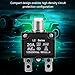 Thermal Overload Protector, AC 125/250V Push Button Circuit Breaker Advanced Fitness Power Entry Thermal Circuit Breaker Protector (20A) Generator Circuit Breaker 5000 Watt Generator Circuit Breaker