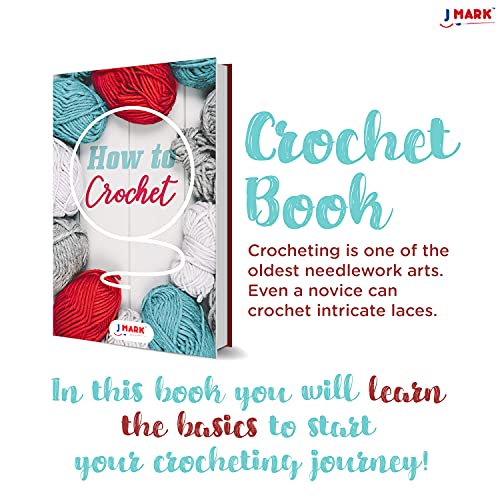Image of J MARK Acrylic Crochet Kit for Beginners - Premium Crochet Starter Kit for Adults Bundle