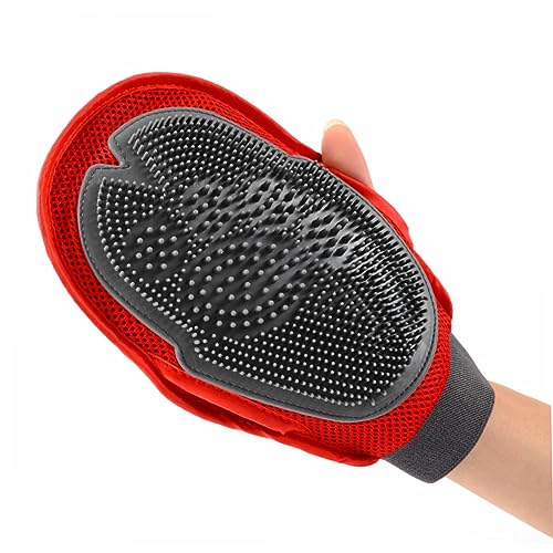 SEWOART Soft Rubber Pet Grooming Glove Dog and Cat Hair Brush for Easy Cleaning and Massage