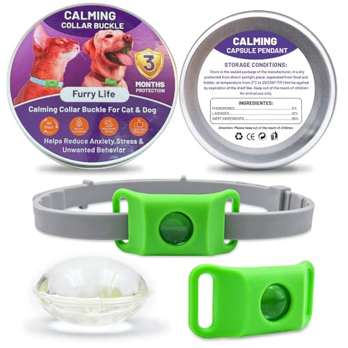 Image of FurLife Pet Calming Pendant - Waterproof Collar Tag for Dogs & Cats | Suitable for All Breeds - (Green)