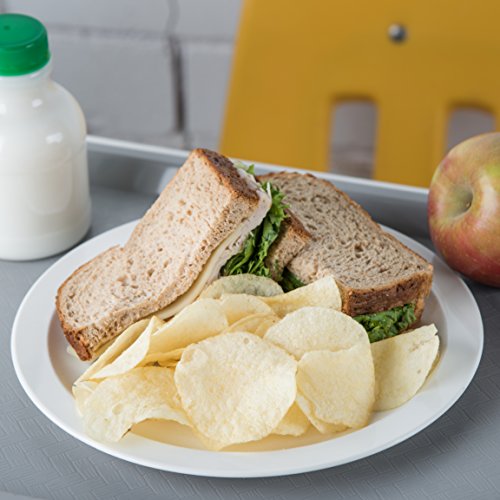 Carlisle-FoodService-Products-Reusable-Plastic-Plate-Dining-Plate-with-Narrow-Rim-for-Home-and-Restaurant-Melamine-9-Inches-White-Pack-of-48