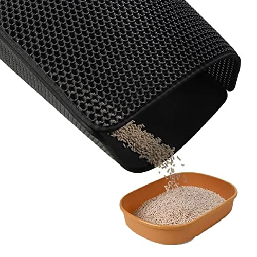 Erma Tappetino Lettiera Gatto，Doppio Strato a Nido...