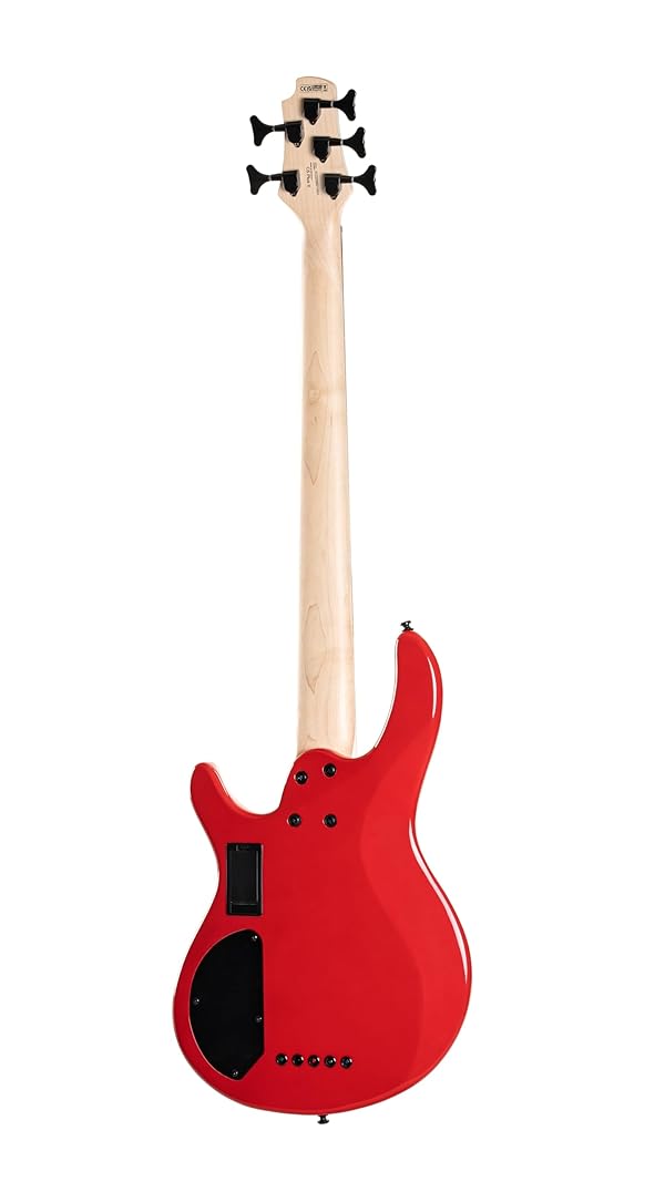 Cort Artisan Series C5 Deluxe 5-String Bass Candy Red by Cort - Image 2