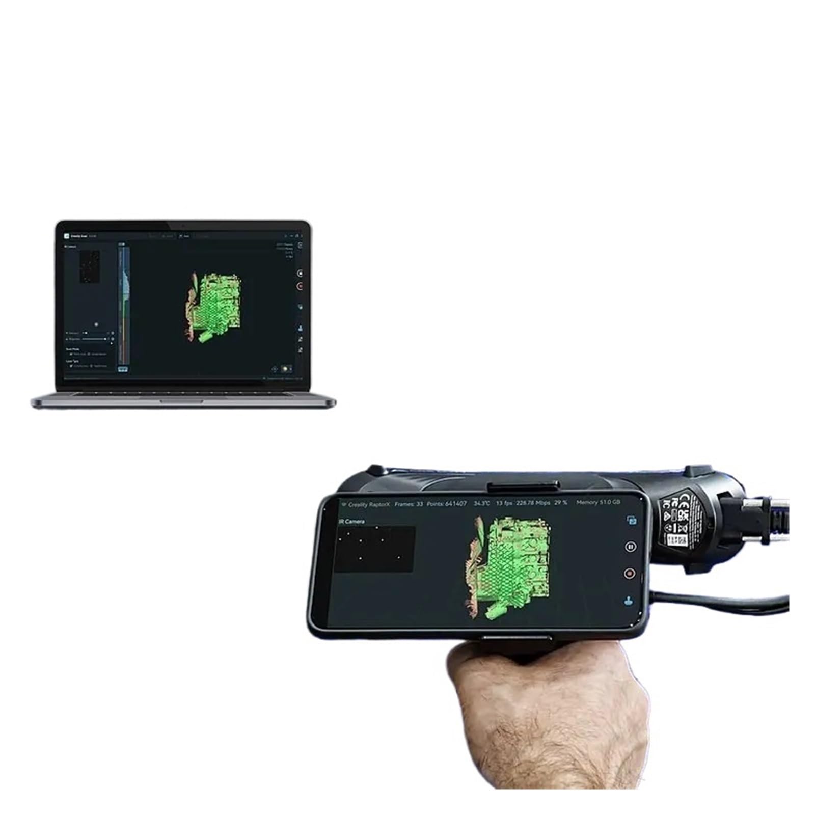 【半額以下★美品】3DスキャナーCreality
CR-Scan Lizard 楽天市場】Creality CR-Scan Otter 3D スキャナー 0.02mm精度 20fps