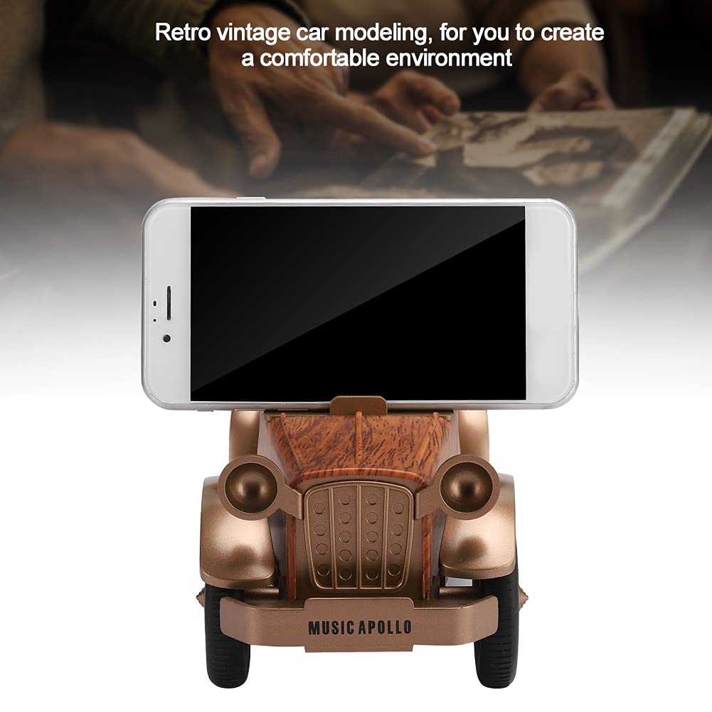 WISENOVO Altoparlante Bluetooth Senza Fili per Auto D'epoca Elegante Cassa di Risonanza Domestica per gli Amanti del retrò, Plastica ABS