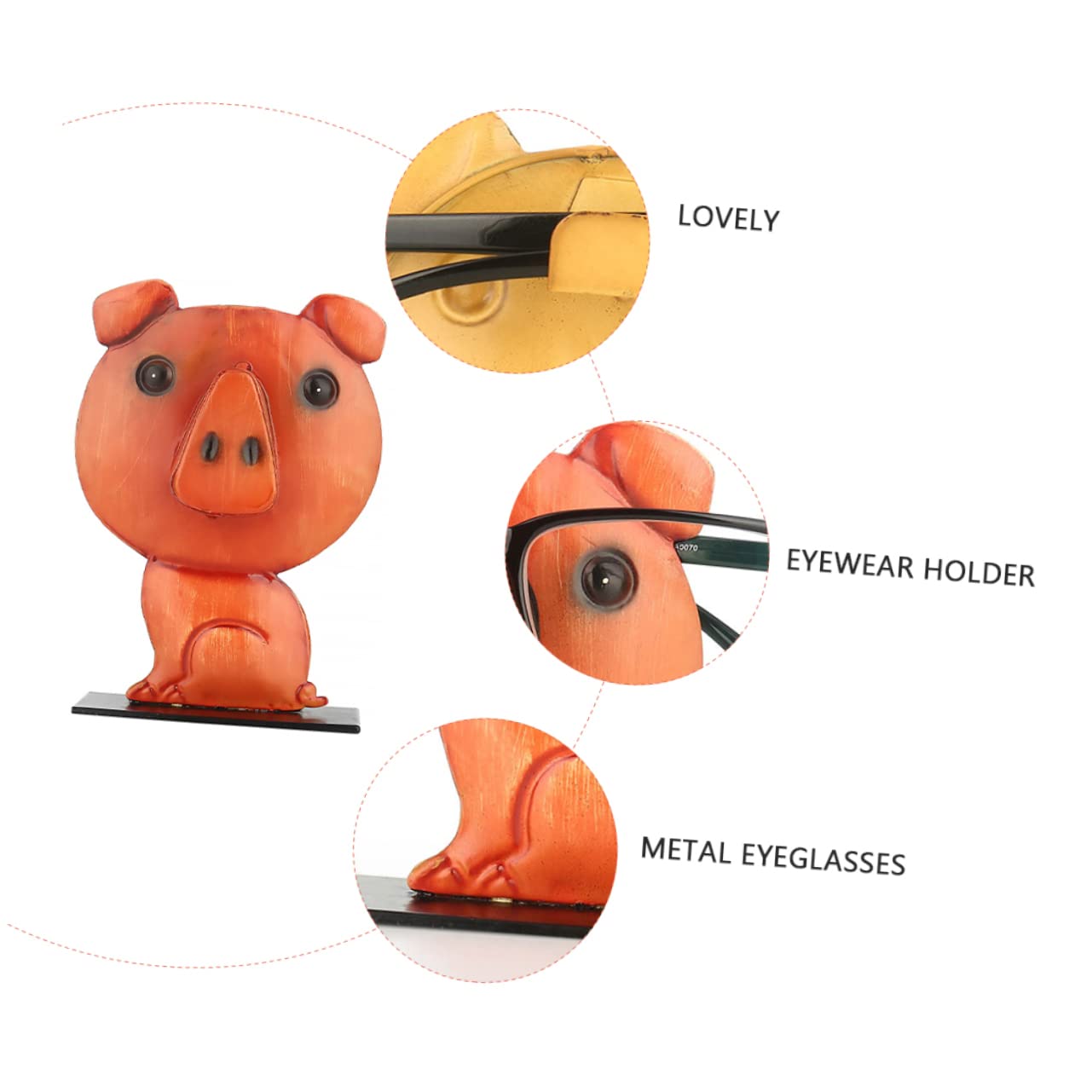 MAGICLULU 2stücke Kreativer Pig Brillenständer Lustiger Dekorativer Brillenhalter Für Praktischer Brillenständer Für Nachttisch Und Schreibtisch