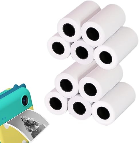 10 rollos de papel de impresión de repuesto de cámara instantánea para niños, suministros de recuerdos de cámara instantánea, impresora fotográfica,