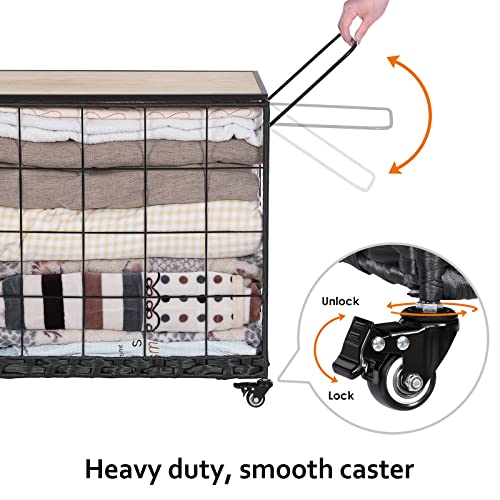 Laundry-Hamper-with-Heavy-Duty-Caster-Wheels-3-Sections-Clothes-Hamper-with-Lid-132L-Laundry-Basket-with-Removable-Liner-Bag-Laundry-Sorter-with-Metal-Handle-White Laundry Hamper with Heavy Duty Caster Wheels 3 Sections Clothes Hamper with Lid 132L Laundry Basket with Removable Liner Bag Laundry Sorter with Metal Handle White