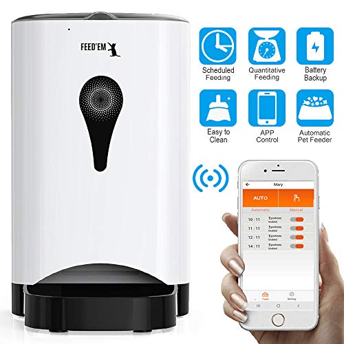 FEED'EM Automatic Smart Pet Feeder | Food Dispenser for Cat & Dog